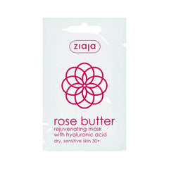 Ziaja Rose Butter Rejuvenating Mask With Hyaluronic Acid – Dry, Sensitive Skin Age 30+ 7ml