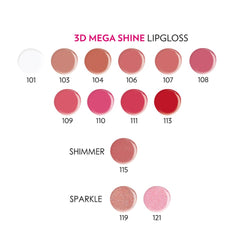 3D Mega Shine Lipgloss Golden Rose